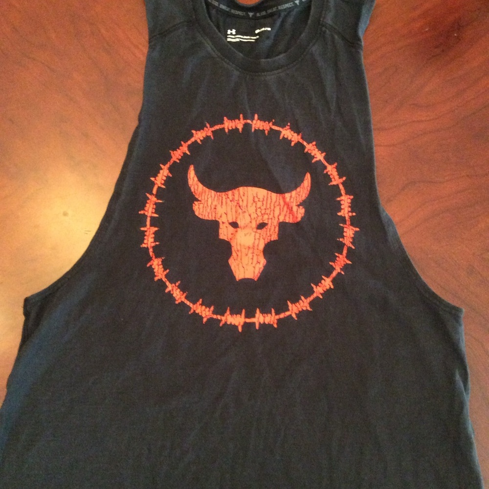 Under Armour Black Tee with Motivational Print